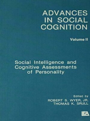 cover image of Social Intelligence and Cognitive Assessments of Personality